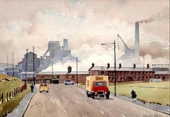 Glyne Gap Gasworks - E. Keen 1960